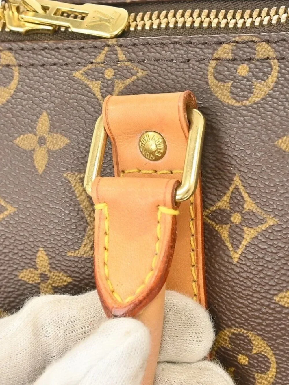 Best05 LOUIS VUITTON KEEPALL 45 DUFFLE HANDBAG MONOGRAM